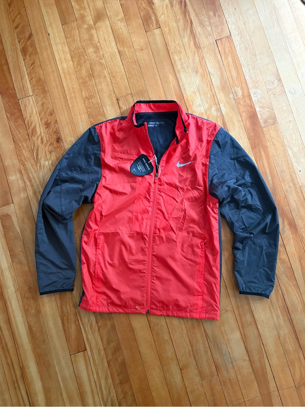 Nike Red and Black Golf Shield Jacket